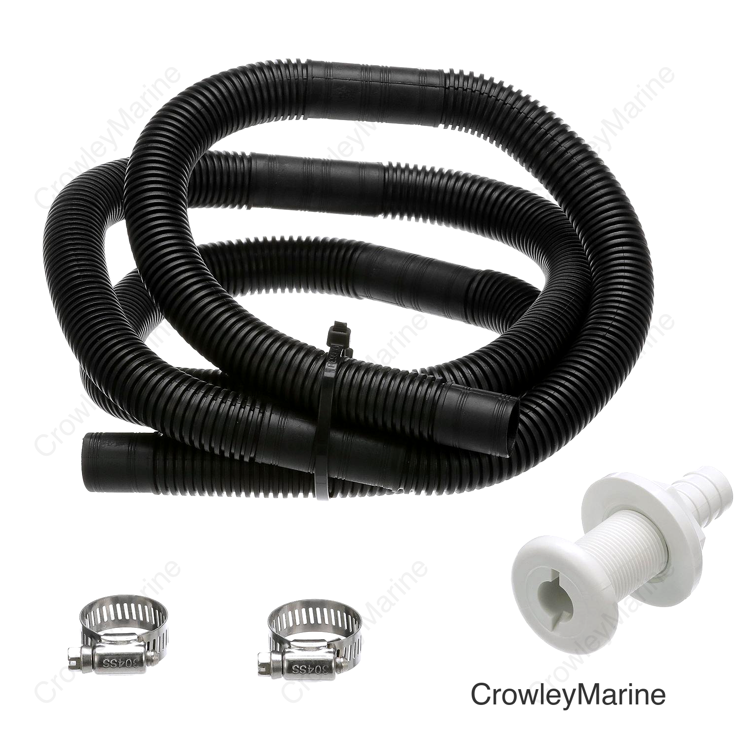 Seachoice Bilge Pump Installation Kit For 3/4 In. Outlets, Includes 6 Ft. Hose, 2 Hose Clamps, and Thru-Hull Fitting