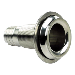Seachoice Mega-Flow Dripless Thru Hull Fitting, 316 Stainless Steel, Fits 1-1/2 In. Hose, 1-1/2 In. Max. Hull thumbnail-4