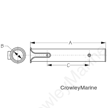 POLYP SIDE Mount ROD Holder (325122-1)