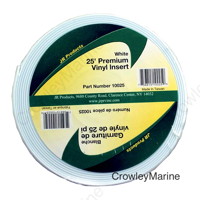 JR Products Vinyl Insert - Premium, 25' White
