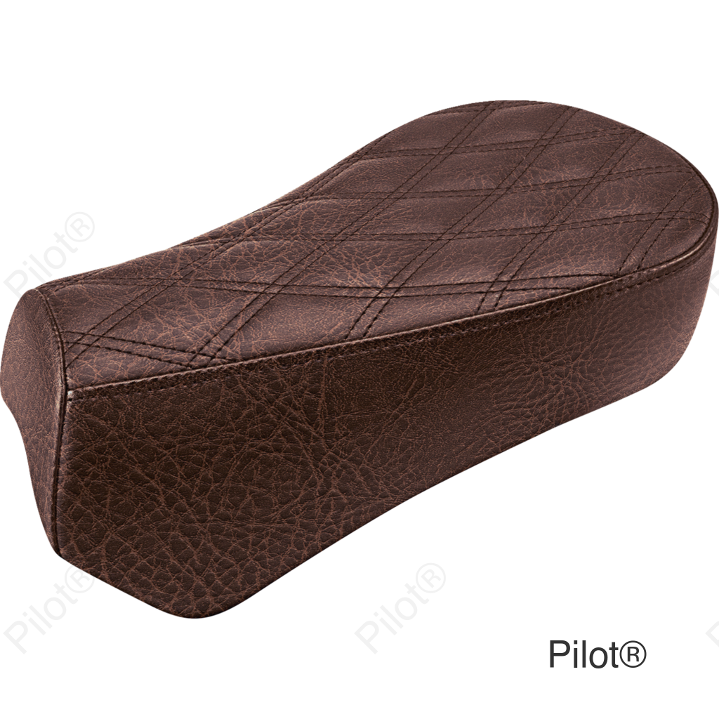 Renegade Pillion Pad - Lattice Stitched - Brown - Scout Bobber '18-'23