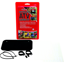 ATV LICENSE PLATE KIT BLACK thumbnail-0