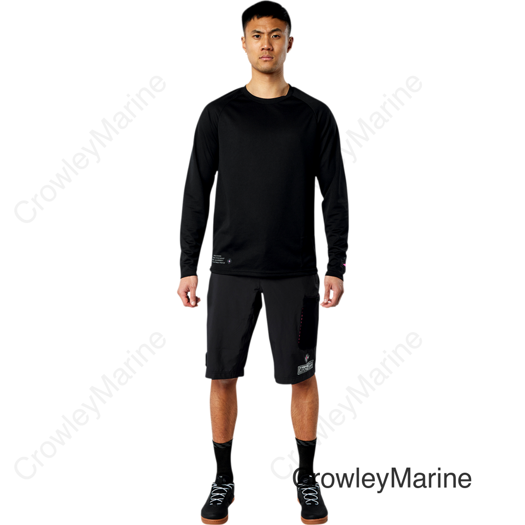 Riders Long-Sleeve Jersey - Black - 2XL