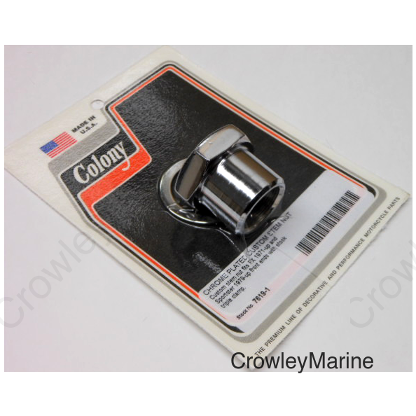 CHROME STEM NUT FX 71-87 XL 79-87