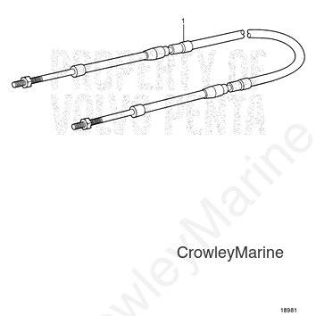 Control Cable - Volvo Penta (21407240)