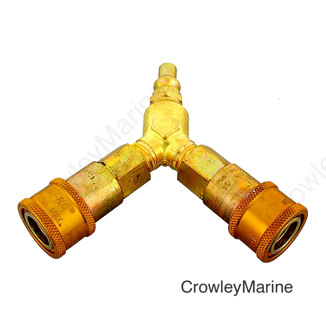 JR Products 0731705 1/4" Gas Interchange Y-Splitter