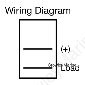JR Products Single RV Rocker Switch Assembly with Bezel