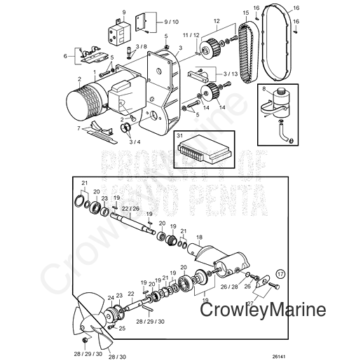 Tooth Belt - Volvo Penta (41100291)