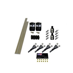 Nitrous Express 4 Cyl Shark Plumb Kit w/2 Solenoids & 75HP Jets Incl Hardware thumbnail-1