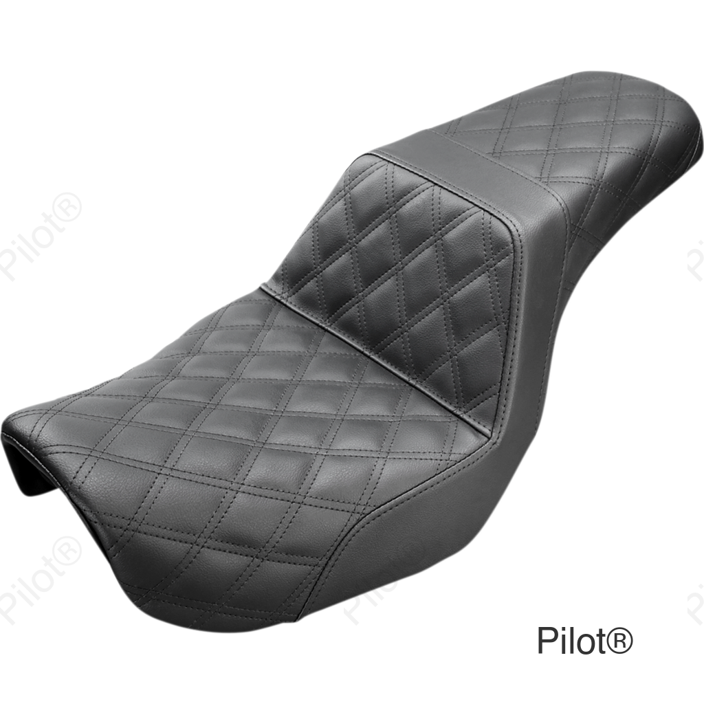 Step-Up Seat - Full Lattice Stitch - Black - Dyna