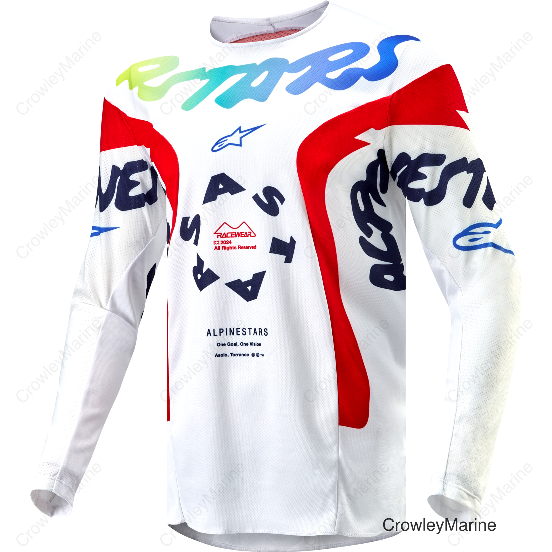 RACER HANA JERSEY WHITE/MULTICOLOR 2X