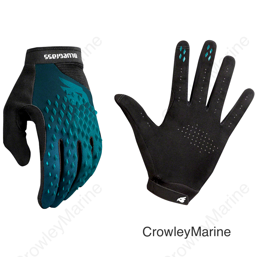 Bluegrass Prizma 3D Gloves - Blue Full Finger Medium