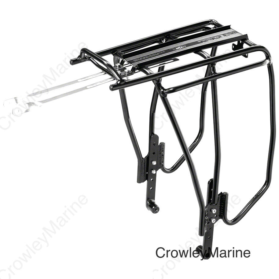 Topeak Uni Super Tourist Fat Disc Rear Rack - Fits 24-26 Fat Tires  MTX 2.0 Black