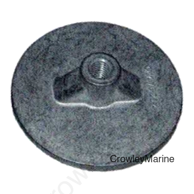 MERCRUISER FLAT PLATE ANODE ZINC OEM #7614Q5