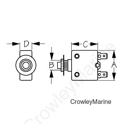 Seadog 4208061 Thermal Breaker 6 Amp