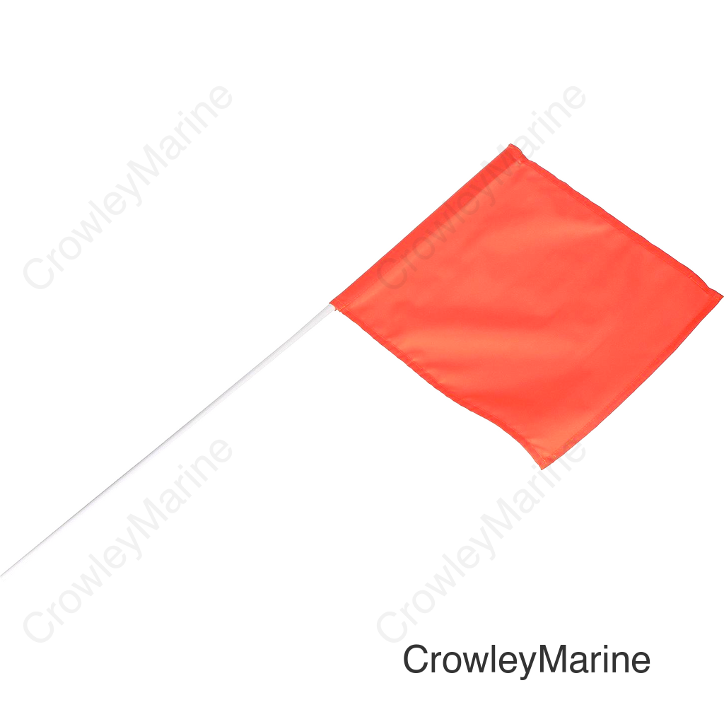 Seachoice Nylon Water Sports Flag, 24 in. Pole, Conforms to State Laws in AZ, CA, CO, ID, MO, NE, NM, OR, TX, UT and WA