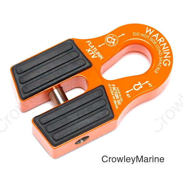 FLATLINK XTV WINCH SHACKLE ORANGE