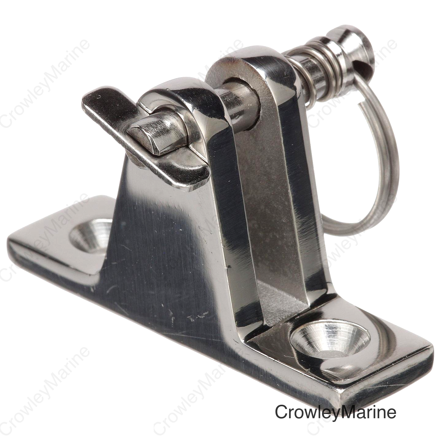 Seachoice Deck Hinge for Bimini Top, Removable Spring Loaded Pin, Stainess Steel