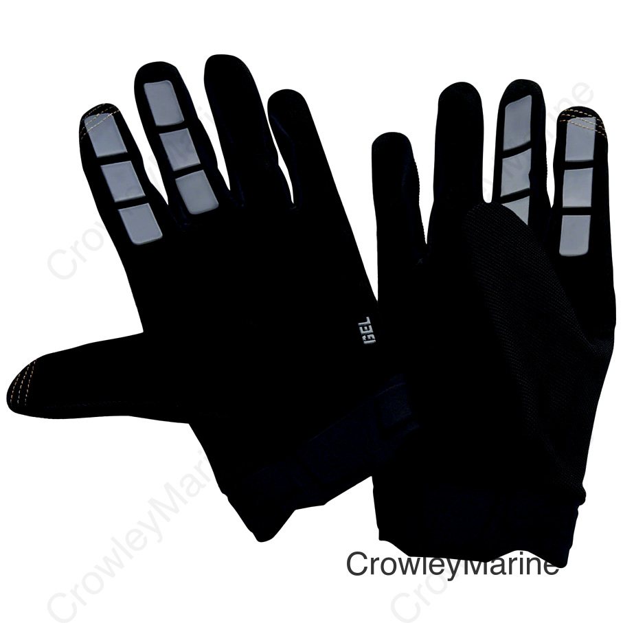 100% Ridecamp Gel Gloves - Black Full Finger Medium