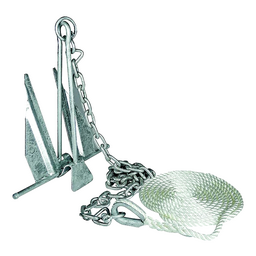 Seachoice Utility Anchor Kit, Hot-Dipped Galvanized Steel, Includes Lead Chain, Shackles, 150-Ft. Anchor Line, for Boats 20-24 Ft. thumbnail-4