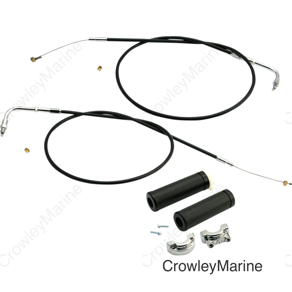 S&S Cycle 1in Handlebars 2-Cable Throttle Assembly Cable - 42in