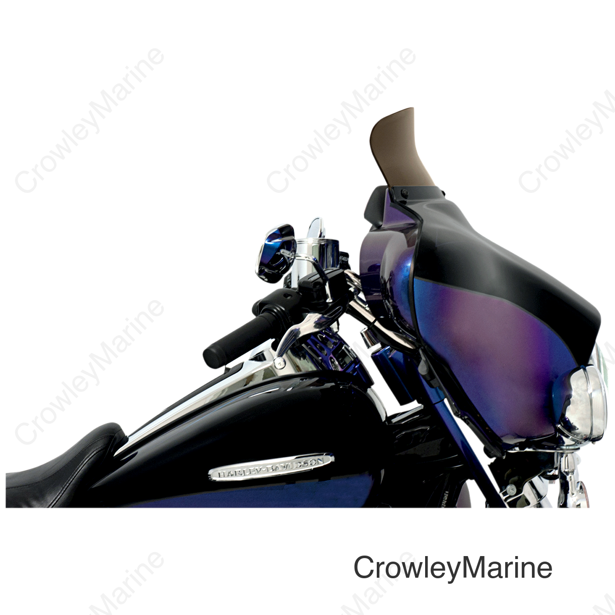 Spoiler Windshield - 5" - Smoke - FLH