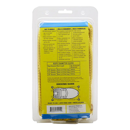 Seachoice Double-Braid Nylon Dock Line w/ Eye Splice, Pre-Shrunk, Heat Stabilized, 1/2 In. X 20 Ft., Yellow thumbnail-1