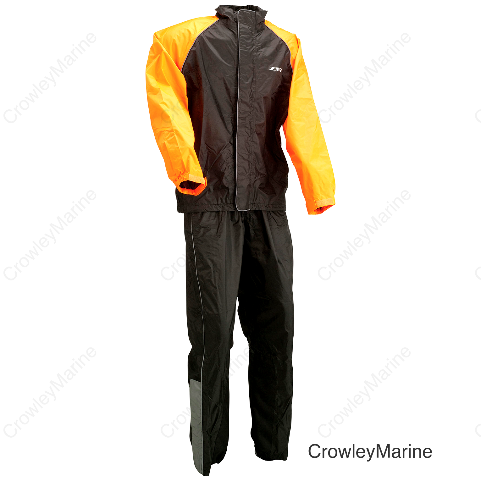RAINSUIT Z1R BLK/ORNGE LG