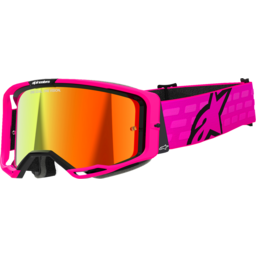 Vision 8 Goggle - Corp - Pink - Red Mirror thumbnail-3