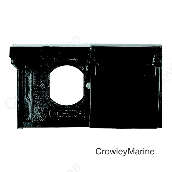 JR Products 0512115 Black Duplex Weatherproof RV Outlet Cover