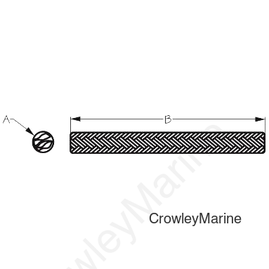 2 BRAID Nylon 3/4X600' (302119600G/W)