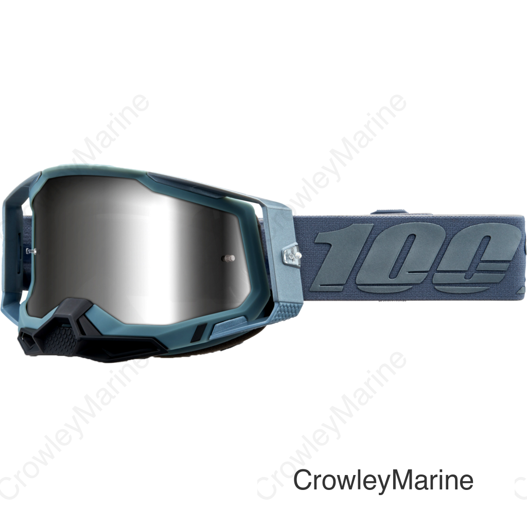 RACECRAFT 2 GOGGLE BATTLESHIP MIRROR SILVER LENS