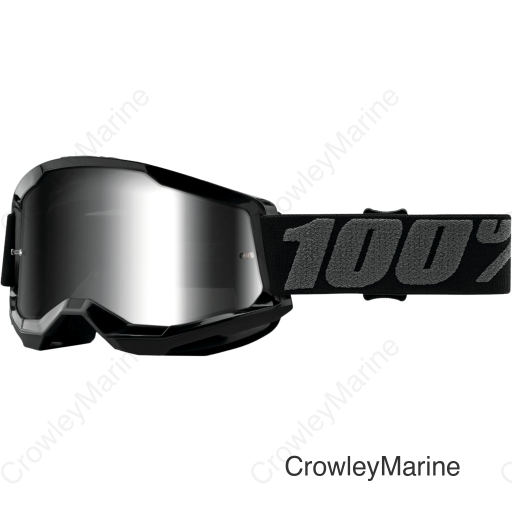 STRATA 2 GOGGLE BLACK MIRROR SILVER LENS