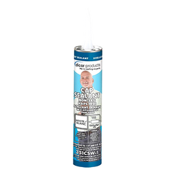 Dicor 351CSW1 Clear Cap Sealant, 10 oz., White