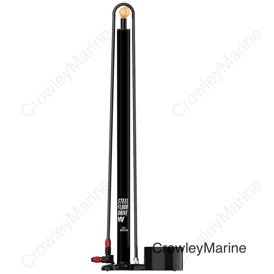 Lezyne Steel HV Floor Drive Pump - Flat Black