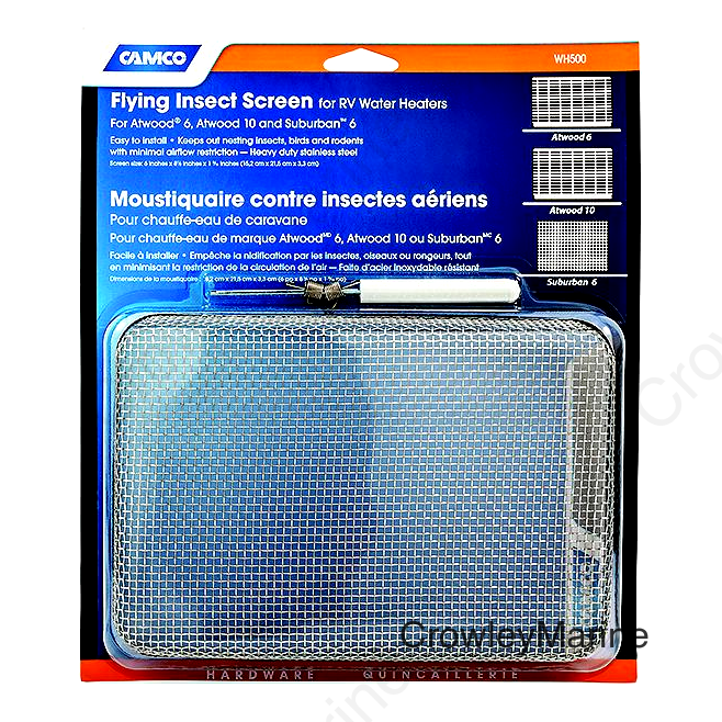 Water Heater Flying Insect Screen