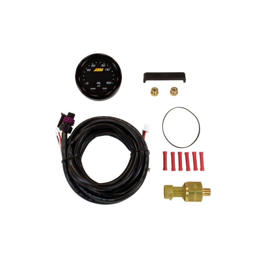 AEM X-Series 0-150 Oil Pressure Gauge Kit