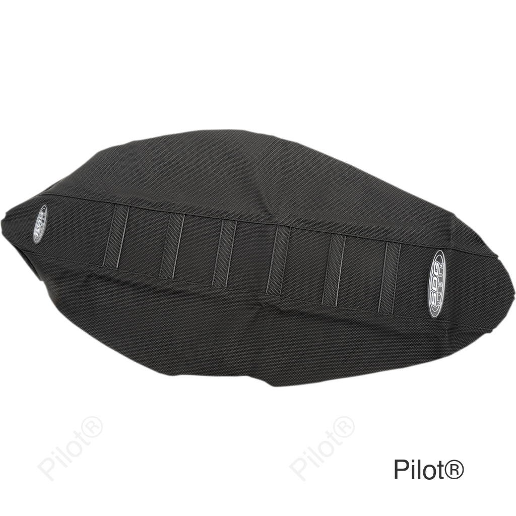 6-Ribbed Seat Cover - Black Ribs/Black Top/Black Sides