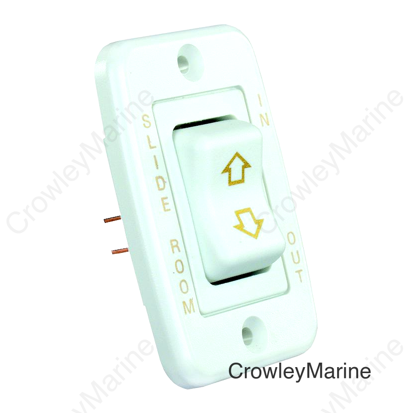 JR Products Low Profile RV Slide Out Switch with Bezel