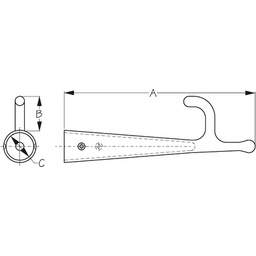 BRONZE BOAT HOOK (672800-1) thumbnail-0