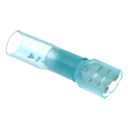 Seachoice Heat Shrink Insulated Disconnect, Marine Grade Heat-Shrinkable Female Disconnect Terminals, Blue, Pack of 25, 16-14 Wire Range thumbnail-2