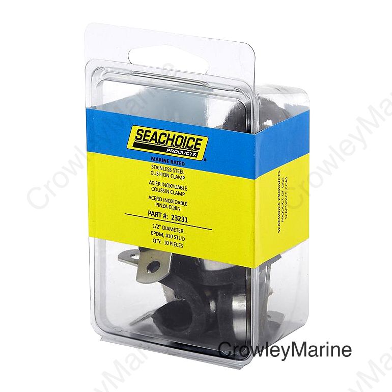 Seachoice Stainless Steel Cushion Cable Clamp, 1/2 In.