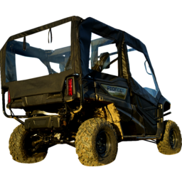 Soft Doors - Middle/Rear Windows - Black - Honda Pioneer 1000 thumbnail-14