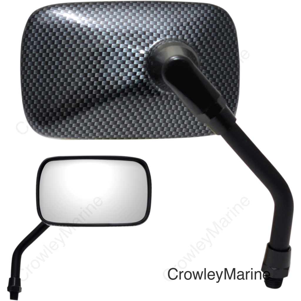 MIRROR PU MINI RECT. CARB