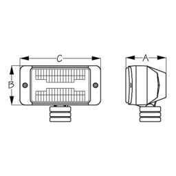SeaDog 405510 Fiberglass Nylon & Stainless 55 Watt 4.58 Amp 12V Docking Light thumbnail-1