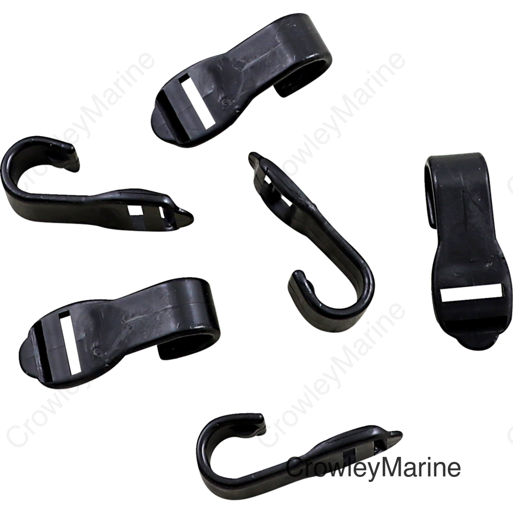 HOOKS COVER 6PK BK