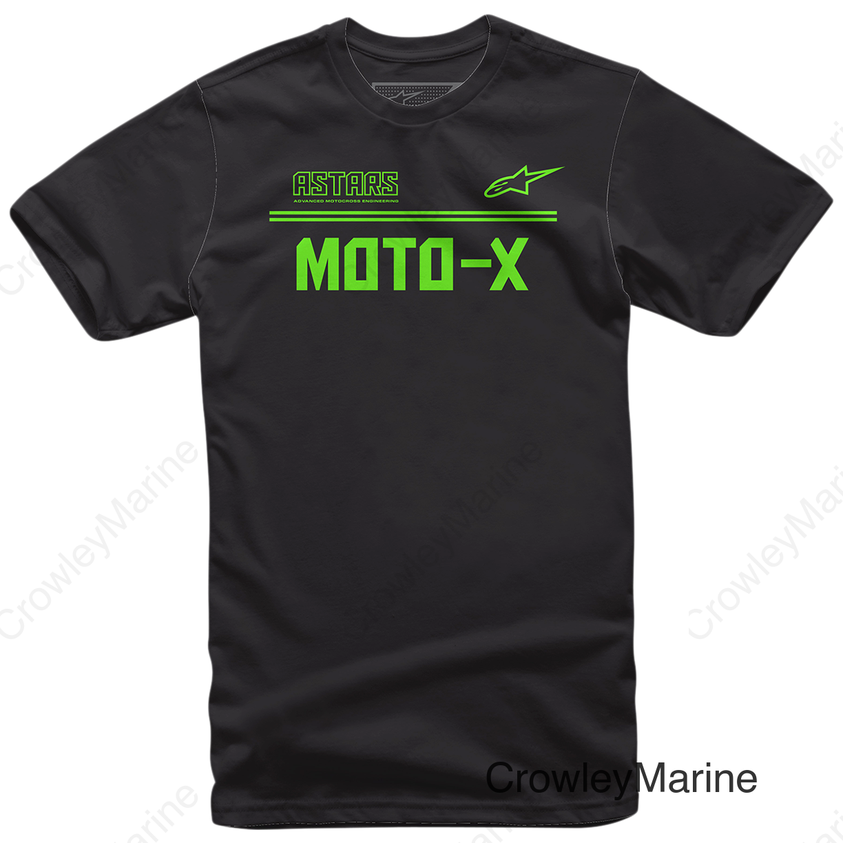 Moto X T-Shirt - Black/Green - 2XL