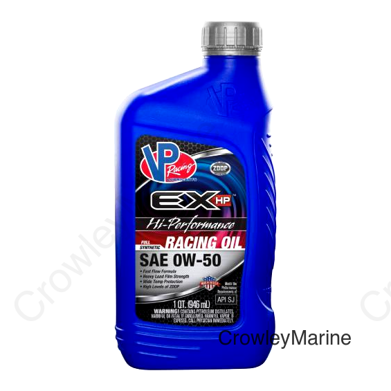 VP EX HP SAE 0W50 HI PERF RACE OIL