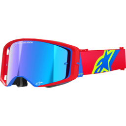 Supertech Goggle - Corp - Red/Blue - ABS Vision - Blue Mirror thumbnail-3