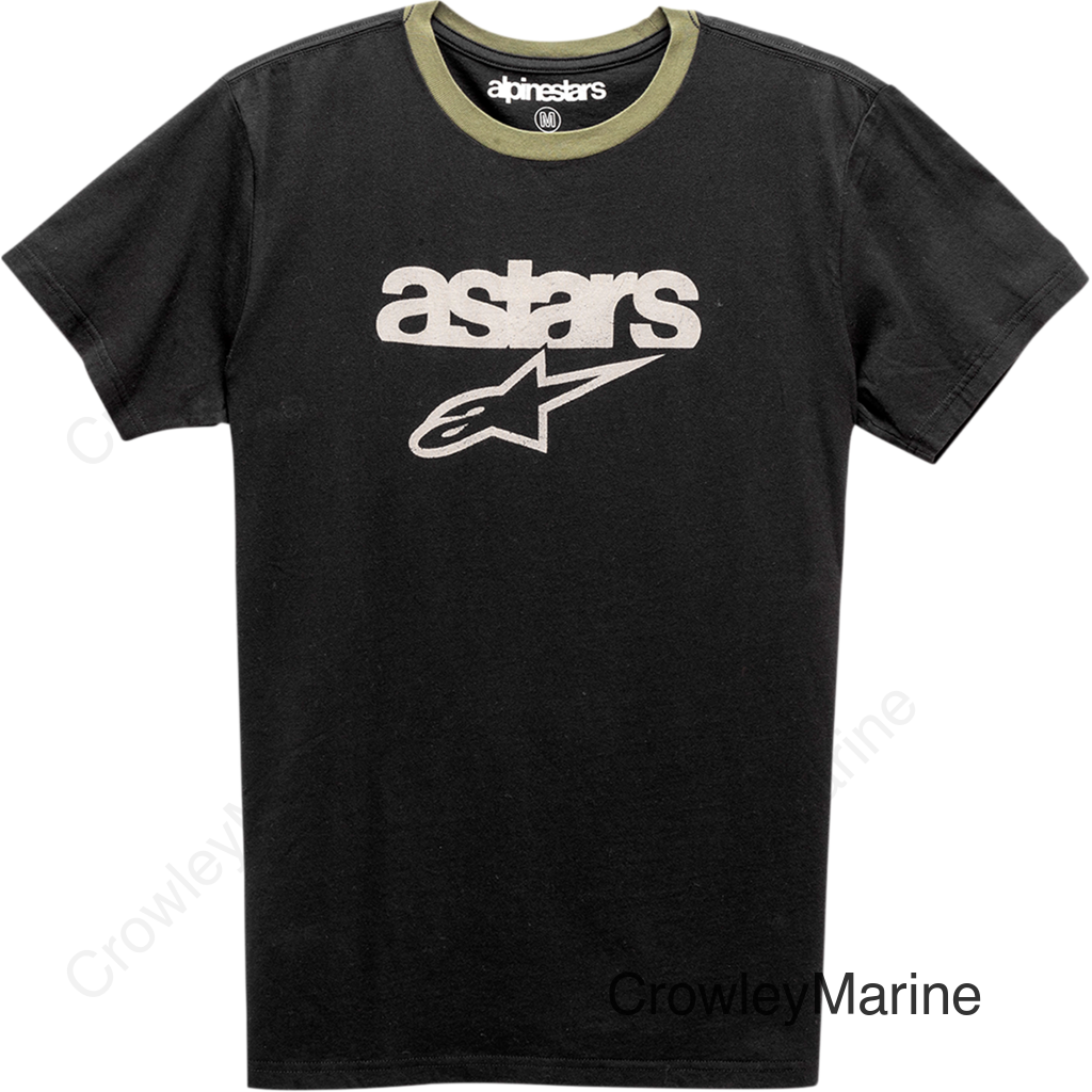 Match T-Shirt - Black/Military - Large